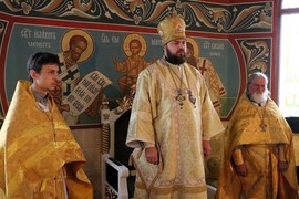 Епископ Даниил возглавил престольный праздник в храме благоверного великого князя Александра Невского
