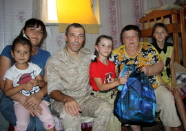 Военнослужащие авиабазы «Кант» оказали помощь семье в сложном социальном положении