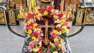 Паломники приняли участие в Таинстве Соборования