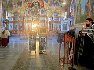 Епископ Савватий совершил утреню с чтением Великого канона преподобного Андрея Критского